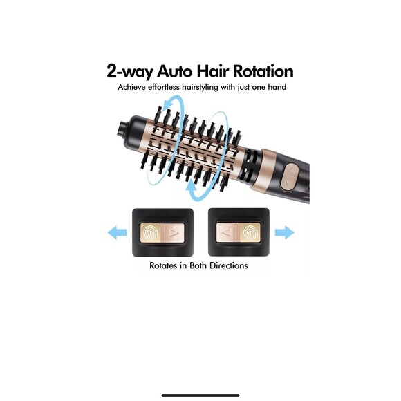 Beautimeter Hair Dryer Brush, Rotating Blow Dryer Brush with 2-Inch and 1.5-I... - Picture 2 of 5